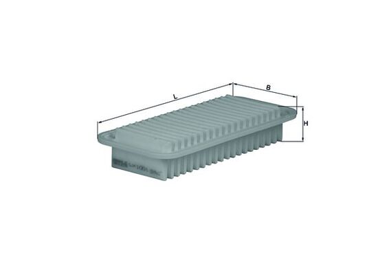 KNECHT Luftfilter lx1001 Filterindsats length_mm_203|Længde [mm]|257 width_mm_206|Bredde [mm]|115 height_mm_209|Højde [mm]|45 seal_material_2923|Mater