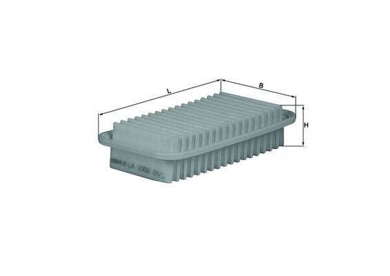 KNECHT Luftfilter lx1002 Filterindsats length_mm_203|Længde [mm]|249 width_mm_206|Bredde [mm]|120 height_mm_209|Højde [mm]|54 seal_material_2923|Mater