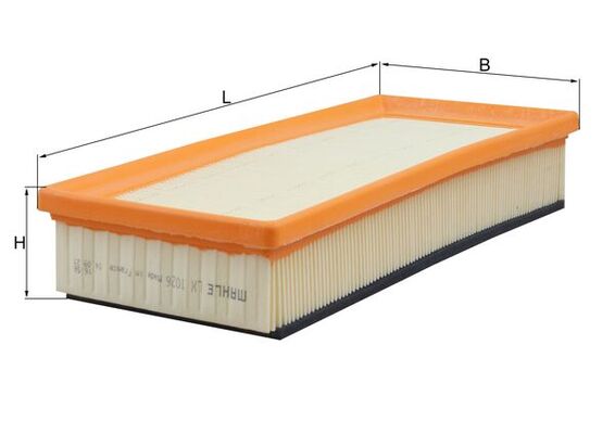 KNECHT Luftfilter lx1026 Filterindsats length_mm_203|Længde [mm]|308 width_mm_206|Bredde [mm]|135 height_mm_209|Højde [mm]|55 seal_material_2923|Mater