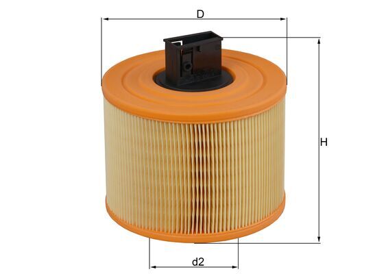 MAHLE Luftfilter lx1035 Filterindsats height_mm_209|Højde [mm]|174 outer_diameter_mm_497|Yderdiameter [mm]|176 inner_diameter_1_mm_995|Inder diamete