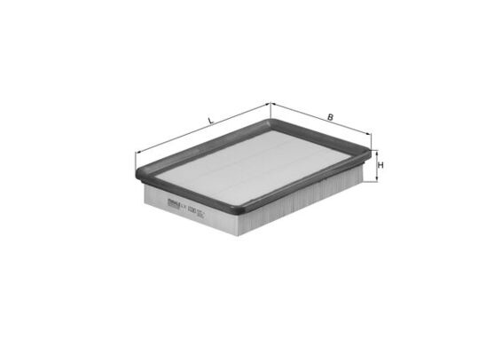 KNECHT Luftfilter lx1030 Filterindsats length_mm_203|Længde [mm]|256 width_mm_206|Bredde [mm]|177 height_mm_209|Højde [mm]|41 seal_material_2923|Mater
