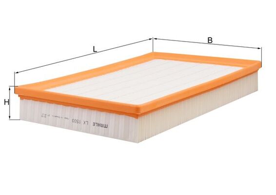 KNECHT Luftfilter lx1500 Filterindsats length_mm_203|Længde [mm]|346 width_mm_206|Bredde [mm]|223 height_mm_209|Højde [mm]|50 packaging_length_cm_1620
