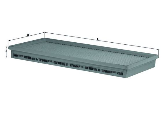 MAHLE Luftfilter lx1518 Filterindsats length_mm_203|Længde [mm]|371 width_mm_206|Bredde [mm]|168 height_mm_209|Højde [mm]|34 height_1_mm_339|Højde 1 [