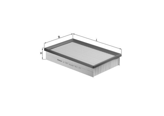 MAHLE Luftfilter lx1571 Filterindsats length_mm_203|Længde [mm]|267 width_mm_206|Bredde [mm]|172 height_mm_209|Højde [mm]|50 packaging_length_cm_1620|