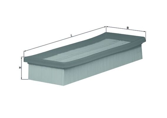 MAHLE Luftfilter lx1601 Filterindsats length_mm_203|Længde [mm]|280 width_mm_206|Bredde [mm]|122 height_mm_209|Højde [mm]|50 packaging_length_cm_1620