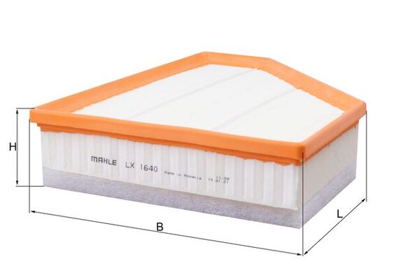 KNECHT Luftfilter lx1640 Filterindsats length_mm_203|Længde [mm]|299 width_mm_206|Bredde [mm]|234 height_mm_209|Højde [mm]|60 packaging_length_cm_1620