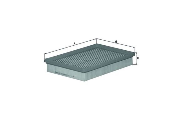 MAHLE Luftfilter lx1661 Filterindsats length_mm_203|Længde [mm]|256 width_mm_206|Bredde [mm]|161 height_mm_209|Højde [mm]|42 seal_material_2923|Materi