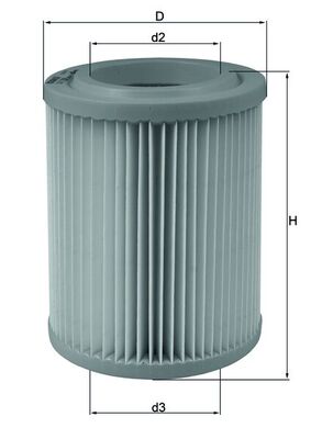MAHLE Luftfilter lx1768 Filterindsats height_mm_209|Højde [mm]|175 outer_diameter_mm_497|Yderdiameter [mm]|139 inner_diameter_1_mm_995|Inder diamete