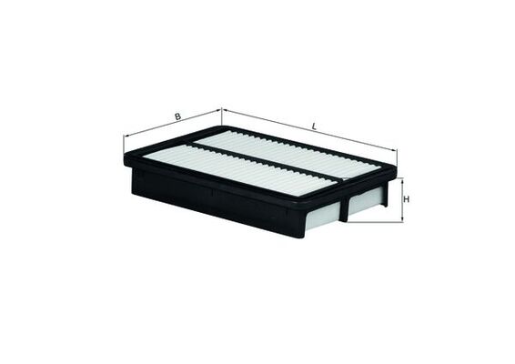 MAHLE Luftfilter lx1785 Filterindsats length_mm_203|Længde [mm]|253 width_mm_206|Bredde [mm]|176 height_mm_209|Højde [mm]|44 seal_material_2923|Materi