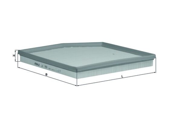 MAHLE Luftfilter lx1791 Filterindsats length_mm_203|Længde [mm]|285 width_mm_206|Bredde [mm]|264 height_mm_209|Højde [mm]|32 seal_material_2923|Materi