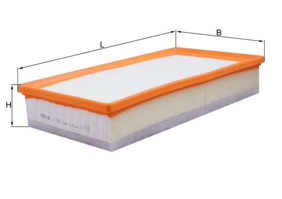 MAHLE Luftfilter lx1835 Filterindsats length_mm_203|Længde [mm]|364 width_mm_206|Bredde [mm]|185 height_mm_209|Højde [mm]|60 seal_material_2923|Materi