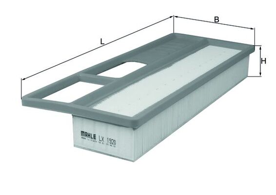MAHLE Luftfilter lx1920 Filterindsats length_mm_203|Længde [mm]|377 width_mm_206|Bredde [mm]|148 height_mm_209|Højde [mm]|64 height_1_mm_339|Højde 1 [