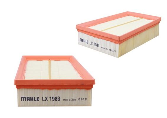 MAHLE Luftfilter lx1983 Filterindsats length_mm_203|Længde [mm]|235 width_mm_206|Bredde [mm]|165 height_mm_209|Højde [mm]|58 seal_material_2923|Materi