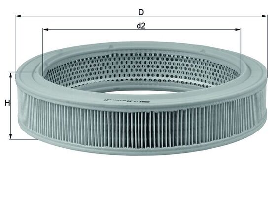 KNECHT Luftfilter lx208 Filterindsats height_mm_209|Højde [mm]|62 outer_diameter_mm_497|Yderdiameter [mm]|282 inner_diameter_1_mm_995|Inder diameter