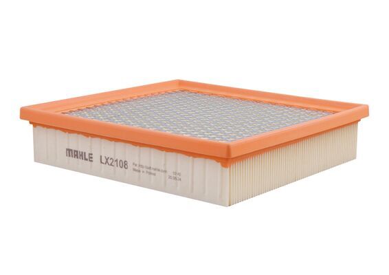 MAHLE Luftfilter lx2108 Filterindsats length_mm_203|Længde [mm]|212 width_mm_206|Bredde [mm]|223 height_mm_209|Højde [mm]|50 seal_material_2923|Materi