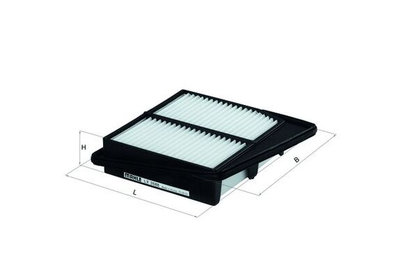 MAHLE Luftfilter lx2688 Filterindsats length_mm_203|Længde [mm]|238 width_mm_206|Bredde [mm]|211 height_mm_209|Højde [mm]|55 height_1_mm_339|Højde 1 [