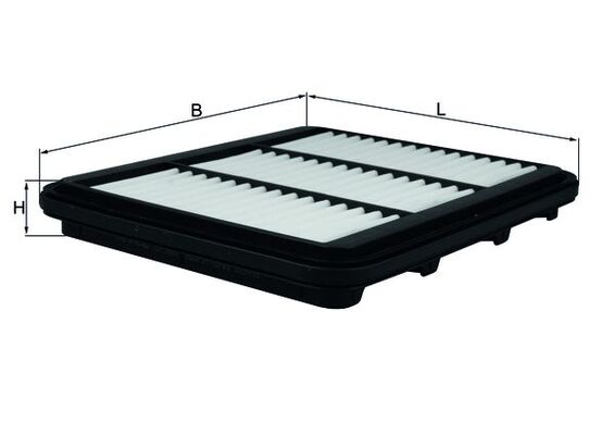 MAHLE Luftfilter lx2690 Filterindsats length_mm_203|Længde [mm]|193 width_mm_206|Bredde [mm]|224 height_mm_209|Højde [mm]|27 seal_material_2923|Materi