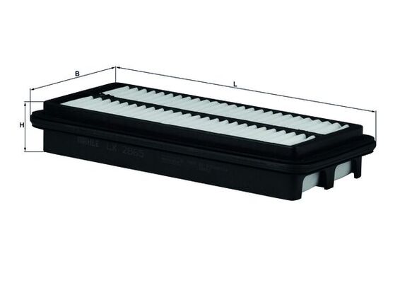 MAHLE Luftfilter lx2865 Filterindsats length_mm_203|Længde [mm]|252 width_mm_206|Bredde [mm]|114 height_mm_209|Højde [mm]|39 seal_material_2923|Materi