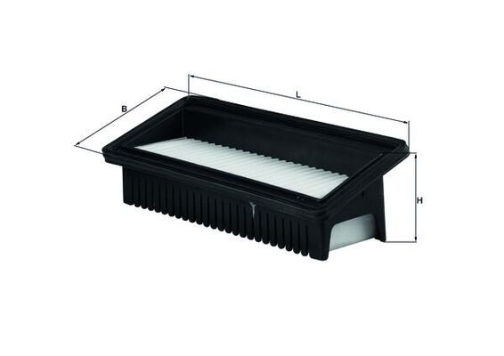 MAHLE Luftfilter lx2963 Filterindsats length_mm_203|Længde [mm]|274 width_mm_206|Bredde [mm]|103 height_mm_209|Højde [mm]|78 seal_material_2923|Materi