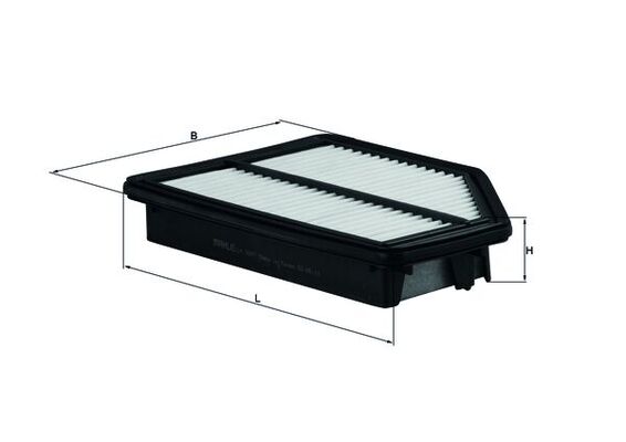 MAHLE Luftfilter lx3007 Filterindsats length_mm_203|Længde [mm]|257 width_mm_206|Bredde [mm]|170 height_mm_209|Højde [mm]|40 seal_material_2923|Materi