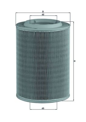 MAHLE Luftfilter lx314 Filterindsats height_mm_209|Højde [mm]|238 outer_diameter_mm_497|Yderdiameter [mm]|164 inner_diameter_1_mm_995|Inder diameter