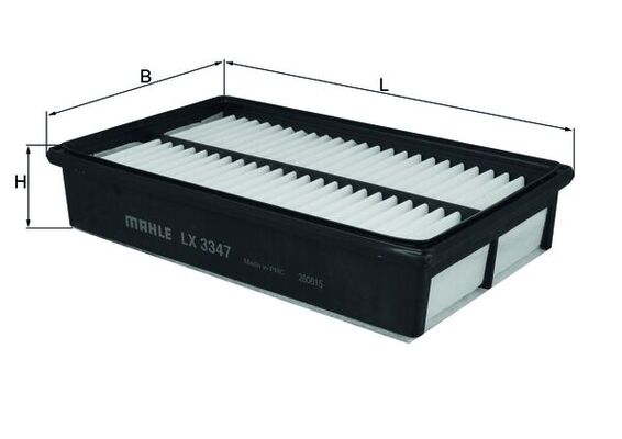 MAHLE Luftfilter lx3347 Filterindsats length_mm_203|Længde [mm]|276 width_mm_206|Bredde [mm]|187 height_mm_209|Højde [mm]|53 height_1_mm_339|Højde 1 [