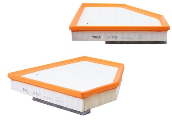 MAHLE Luftfilter lx3424 Filterindsats length_mm_203|Længde [mm]|269 width_mm_206|Bredde [mm]|265 height_mm_209|Højde [mm]|38 seal_material_2923|Materi