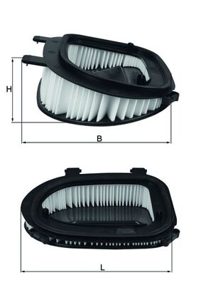 KNECHT Luftfilter lx3541 Filterindsats length_mm_203|Længde [mm]|348 width_mm_206|Bredde [mm]|270 height_mm_209|Højde [mm]|92 seal_material_2923|Mater