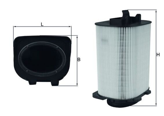 MAHLE Luftfilter lx3775 Filterindsats length_mm_203|Længde [mm]|138 width_mm_206|Bredde [mm]|121 height_mm_209|Højde [mm]|257 width_1_mm_818|Bredde 1