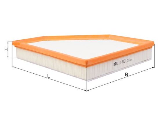 MAHLE Luftfilter lx39852 Filterindsats length_mm_203|Længde [mm]|275 width_mm_206|Bredde [mm]|232 height_mm_209|Højde [mm]|64 net_weight_g_3852|Nettog