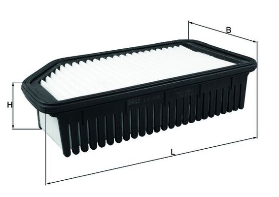 MAHLE Luftfilter lx4083 Filterindsats length_mm_203|Længde [mm]|248 width_mm_206|Bredde [mm]|132 height_mm_209|Højde [mm]|55 seal_material_2923|Materi