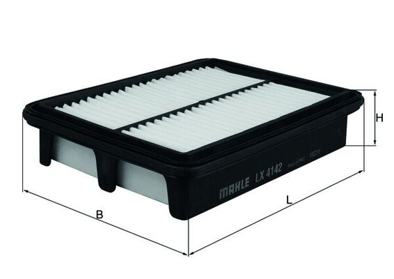 KNECHT Luftfilter lx4142 Filterindsats length_mm_203|Længde [mm]|228 width_mm_206|Bredde [mm]|173 height_mm_209|Højde [mm]|48 seal_material_2923|Mater