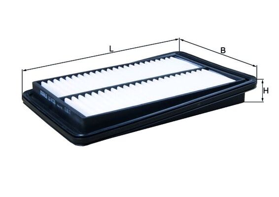 MAHLE Luftfilter lx4138 Filterindsats length_mm_203|Længde [mm]|253 width_mm_206|Bredde [mm]|173 height_mm_209|Højde [mm]|30 seal_material_2923|Materi