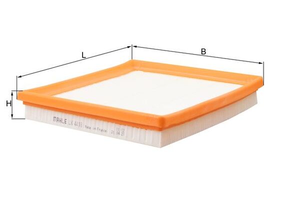 MAHLE Luftfilter lx4418 Filterindsats length_mm_203|Længde [mm]|206 width_mm_206|Bredde [mm]|192 height_mm_209|Højde [mm]|32 seal_material_2923|Materi