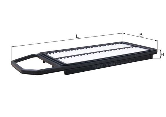 MAHLE Luftfilter lx4481 Filterindsats length_mm_203|Længde [mm]|357 width_mm_206|Bredde [mm]|159 height_mm_209|Højde [mm]|26 packaging_length_cm_1620|