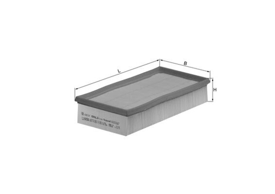 MAHLE Luftfilter lx494 Filterindsats length_mm_203|Længde [mm]|286 width_mm_206|Bredde [mm]|150 height_mm_209|Højde [mm]|57 seal_material_2923|Materia