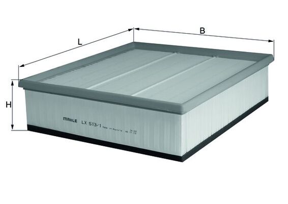 MAHLE Luftfilter lx5131 Filterindsats length_mm_203|Længde [mm]|315 width_mm_206|Bredde [mm]|277 height_mm_209|Højde [mm]|70 seal_material_2923|Materi
