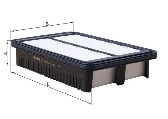 MAHLE Luftfilter lx4941 Filterindsats length_mm_203|Længde [mm]|258 width_mm_206|Bredde [mm]|164 height_mm_209|Højde [mm]|48 seal_material_2923|Materi