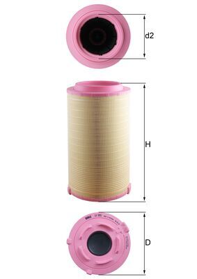 MAHLE lx5051 267mm for MAN