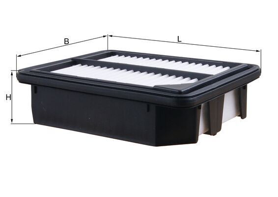 KNECHT Luftfilter LX 5966 Filterindsats length_mm_203|Længde [mm]|180 width_mm_206|Bredde [mm]|141 height_mm_209|Højde [mm]|51 seal_material_2923|Mate