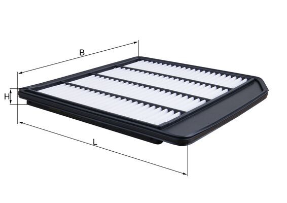 MAHLE Luftfilter lx5823 Filterindsats length_mm_203|Længde [mm]|274 width_mm_206|Bredde [mm]|307 height_mm_209|Højde [mm]|23 seal_material_2923|Materi