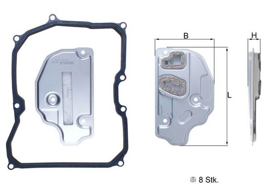 KNECHT Hydraulikfilter, automatisk gearkasse hx150kit for CUPRA AUDI