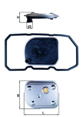 MAHLE Hydraulikfilter, automatisk gearkasse hx158d for MERCEDES-BENZ