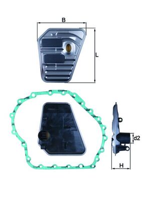 KNECHT Hydraulikfilter, automatisk gearkasse hx167d for CUPRA