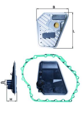 KNECHT Hydraulikfilter, automatisk gearkasse HX 168D for CUPRA