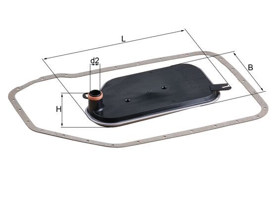 MAHLE Hydraulikfilter, automatisk gearkasse hx84d for CUPRA VW