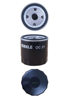 MAHLE Oliefilter oc21 Påskruet 80mm 3/4-16UNF-2B for OPEL FORD TALBOT HARLEY-DAVIDSON GMC BEDFORD VAUXHALL INNOCENTI STEYR PEUGEOT ROVER