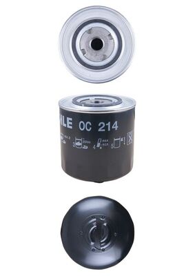 MAHLE Oliefilter oc214 Påskruet 115mm 3/4-16UNF-2B for FORD VOLVO CUPRA