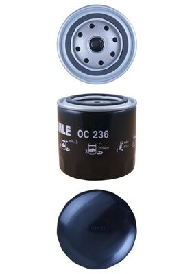 MAHLE Oliefilter oc236 Påskruet 96mm 3/4-16UNF-2B for RELIANT VOLVO PIAGGIO FIAT SAAB ONAN FORD IVECO CHRYSLER JEEP TALBOT GMC MINI CHEVROLET VW TOYO