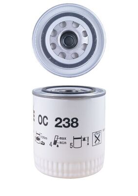 MAHLE Oliefilter oc238 Påskruet 114mm 112UNF1B for ASTON MARTIN GMC JAGUAR ROLLS-ROYCE BENTLEY